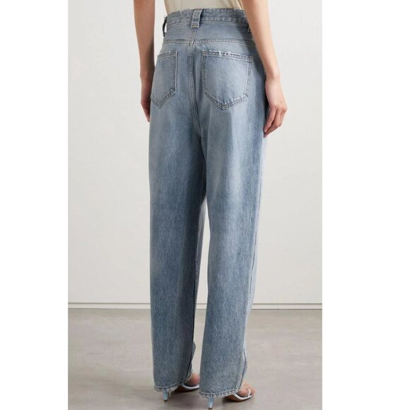 Khaite Martin High Rise Straight Relaxed Jeans Size 27 NWT - Picture 2 of 14